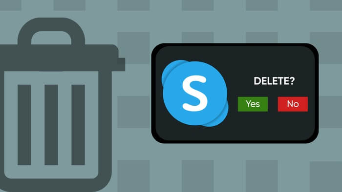 Skype hesabını silmek
