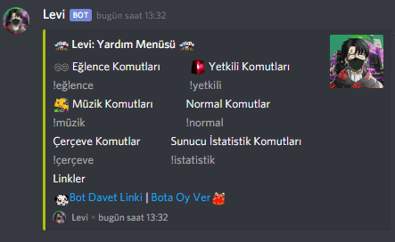 Yardım Menüsü