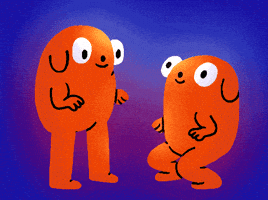 GIF de Melhores Amigos Felizes por Neil Sanders