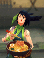 Ramen comiendo GIF de League of Legends