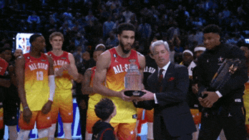 Jayson Tatum Trophy GIF by NBA