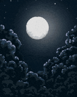 Full Moon Art GIF by Luigi Salas - Motion Designer